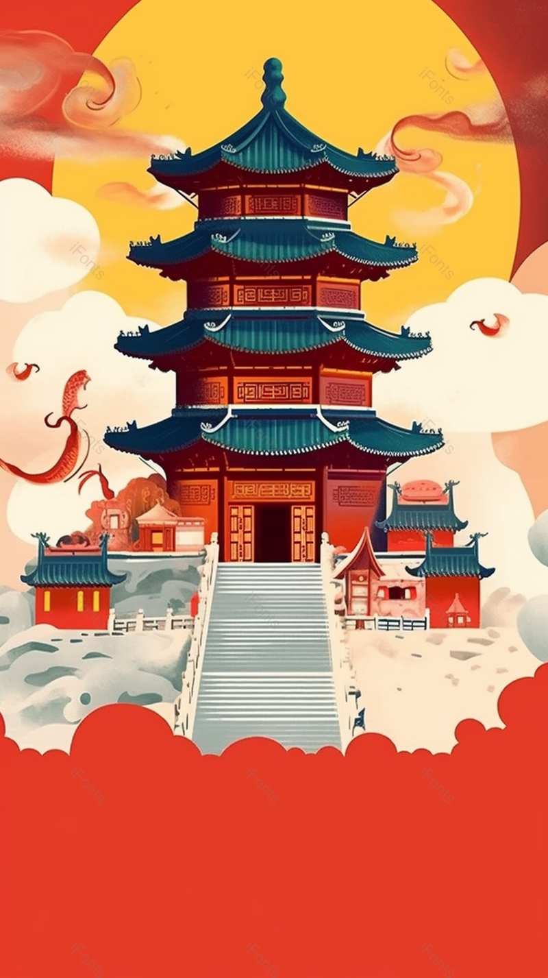 国庆黄金周旅游景点红色路线,插画/手绘图,插画/手绘图库,插画/手绘图下载,插画/手绘